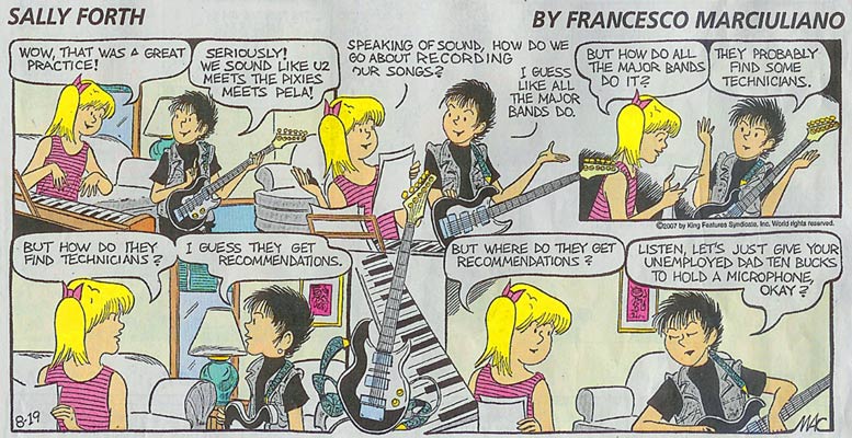 Sally Forth by Francesco Marciuliano - Where to Find a Technician